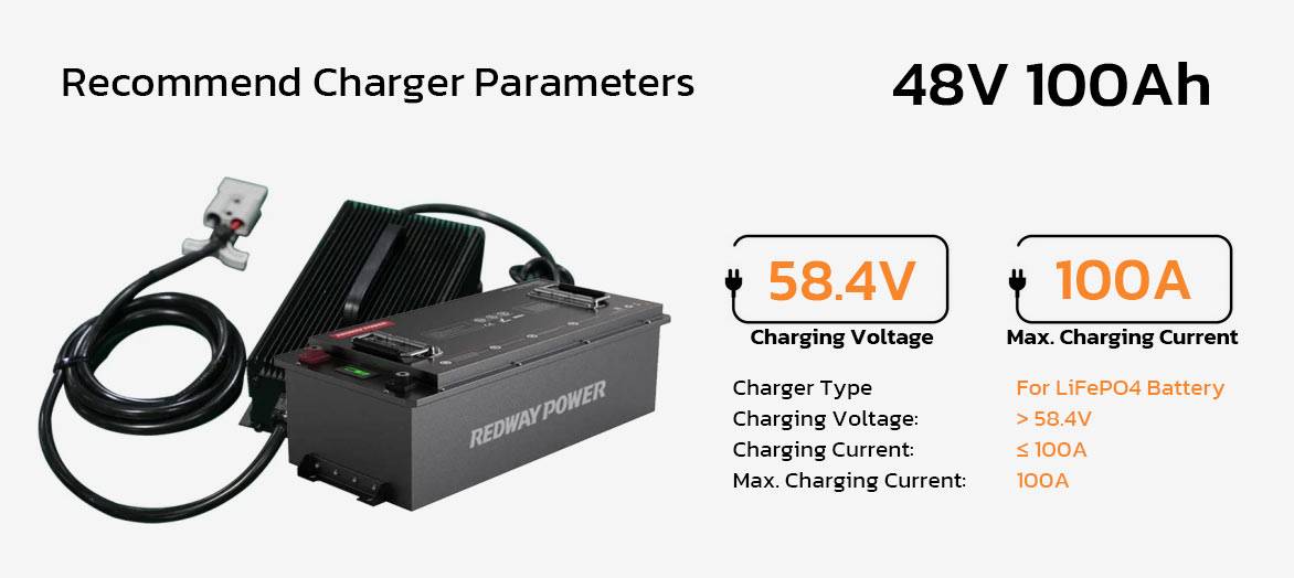 charger 48v 100ah 105ah lithium battery
