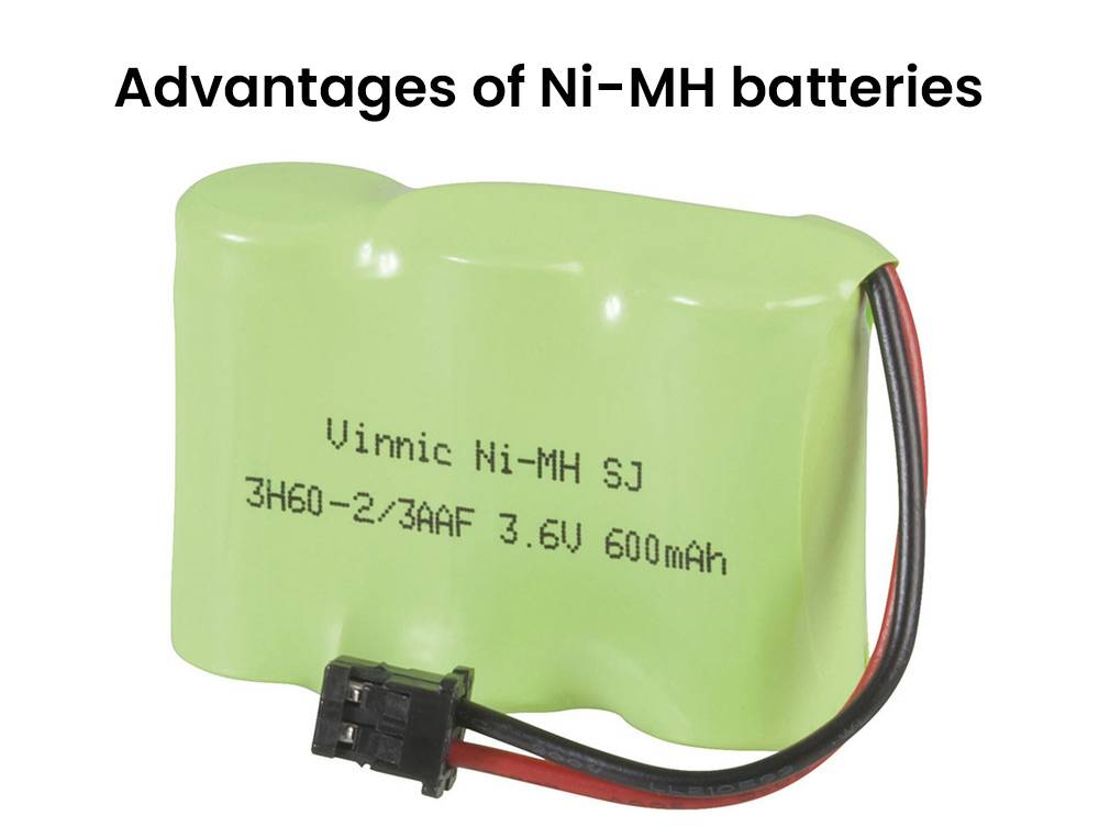Advantages of Ni-MH batteries
