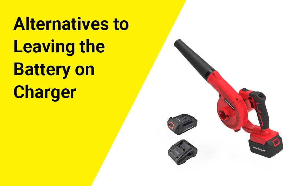 Can you leave leaf blower battery on charger?