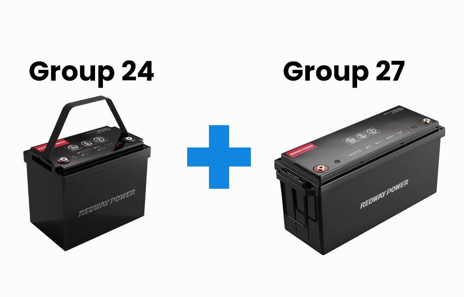 Can I mix Group 24 and Group 27 batteries?