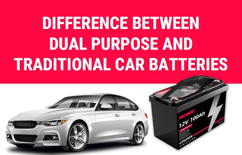Can a dual purpose battery be used in car? 12v100Ah lithium battery lifepo4 lfp rv battery