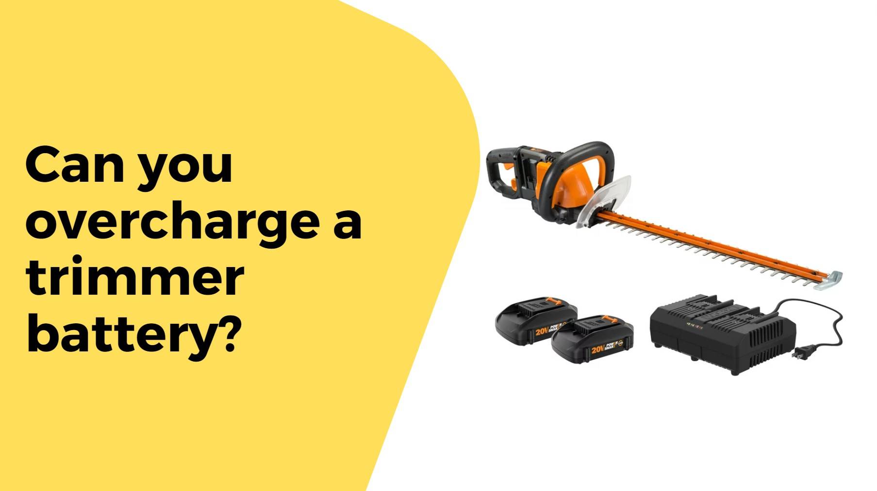 Can you overcharge a trimmer battery?