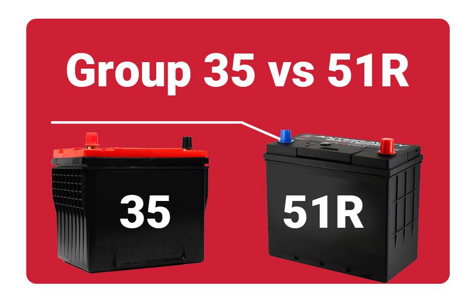 BCI Battery Group Size Chart (Group 24, 27, 31, Group 35 vs 51R