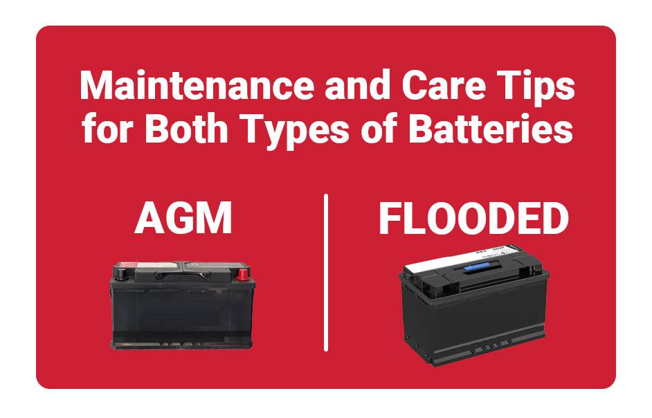 Maintenance and Care Tips for Both Types of Batteries, AGM vs Flooded battery
