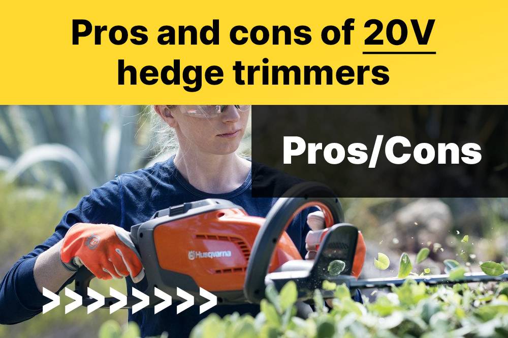 Pros and cons of 20V hedge trimmers, 20V vs 40V Hedge Trimmer