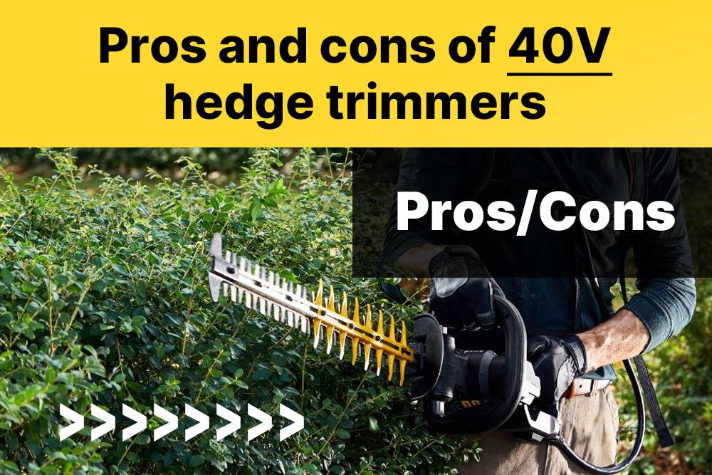 Pros and cons of 40V hedge trimmers, 20V vs 40V Hedge Trimmer