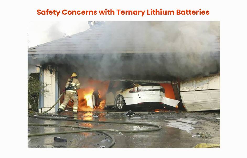 NCM vs LiFePO4 battery, Safety Concerns with Ternary Lithium Batteries