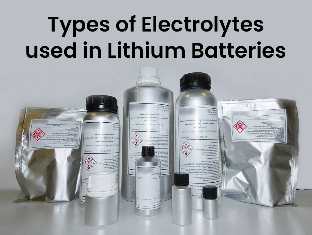 Types of Electrolytes used in Lithium Batteries