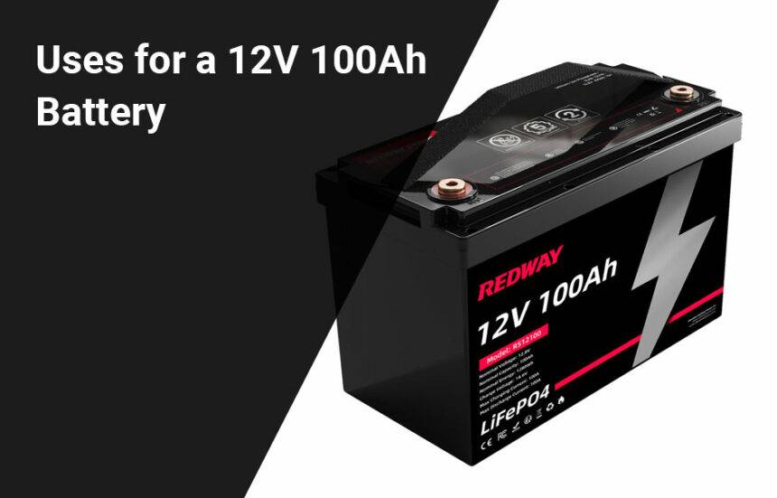 How many watts can a 12V 100Ah battery produce?