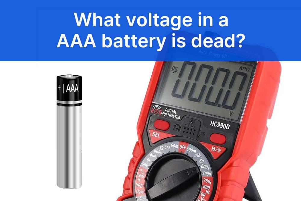 What voltage in a AAA battery is dead? The voltage in an AAA battery