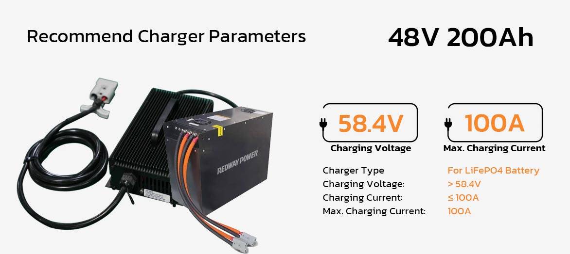 charger of 48v 200ah 228ah Towing Tractor Truck Lithium Battery