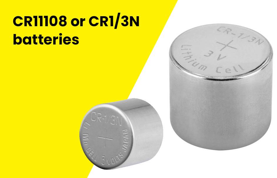CR11108 or CR1/3N batteries