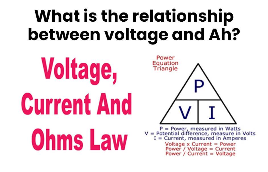 What is the relationship between voltage and Ah?