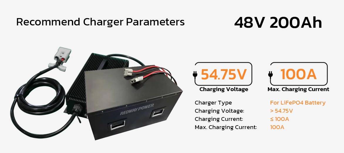 charger 48v 200ah agv amr lithium battery