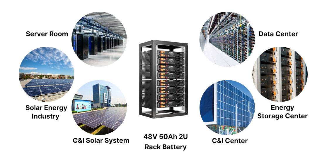 What are the applications of PR-LV4850-2U-PRO Rack battery?