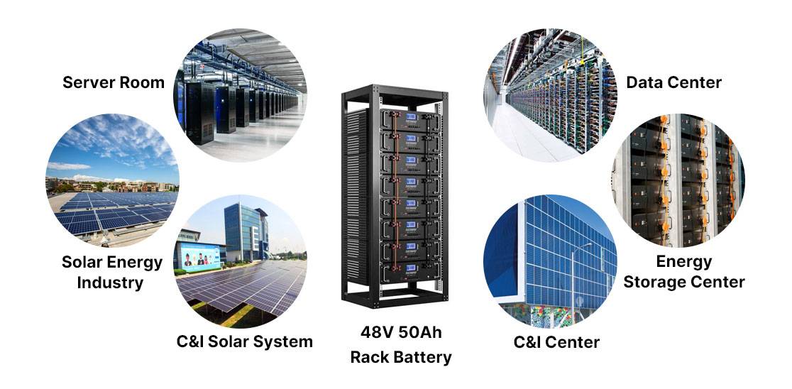 What are the applications of PR-LV4850-3U Rack battery?