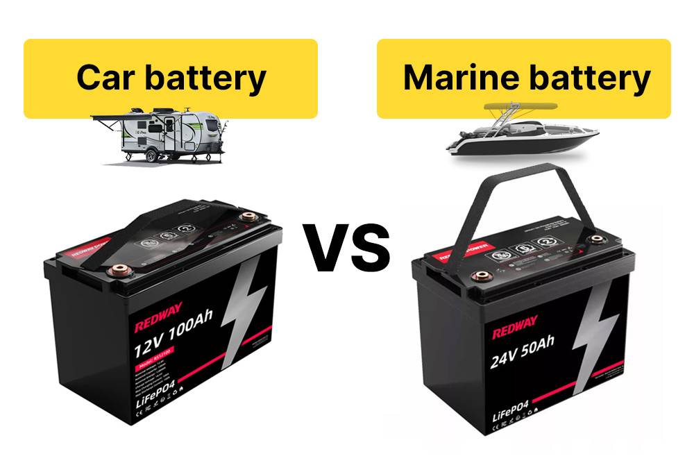 Car battery vs Marine battery, Can Car battery be used as Marine battery?