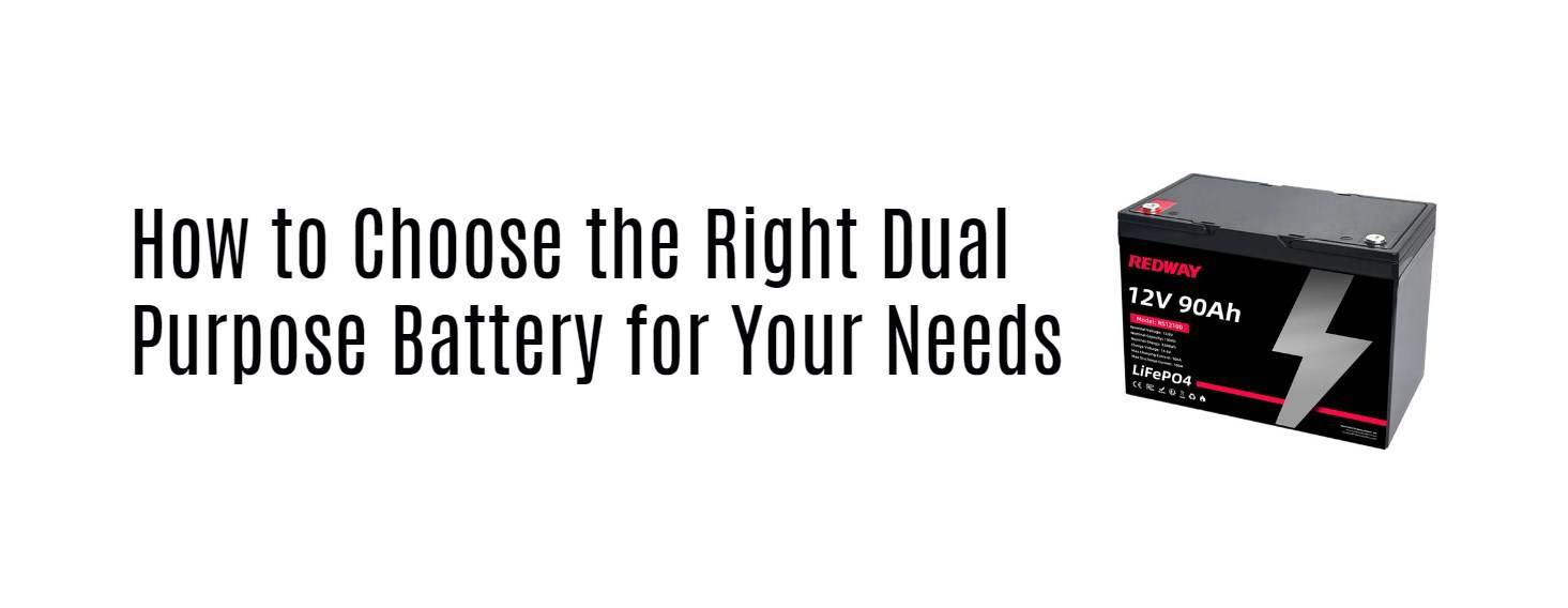 How to Choose the Right Dual Purpose Battery for Your Needs. 12v 90ah lifepo4 battery lithium factory rv