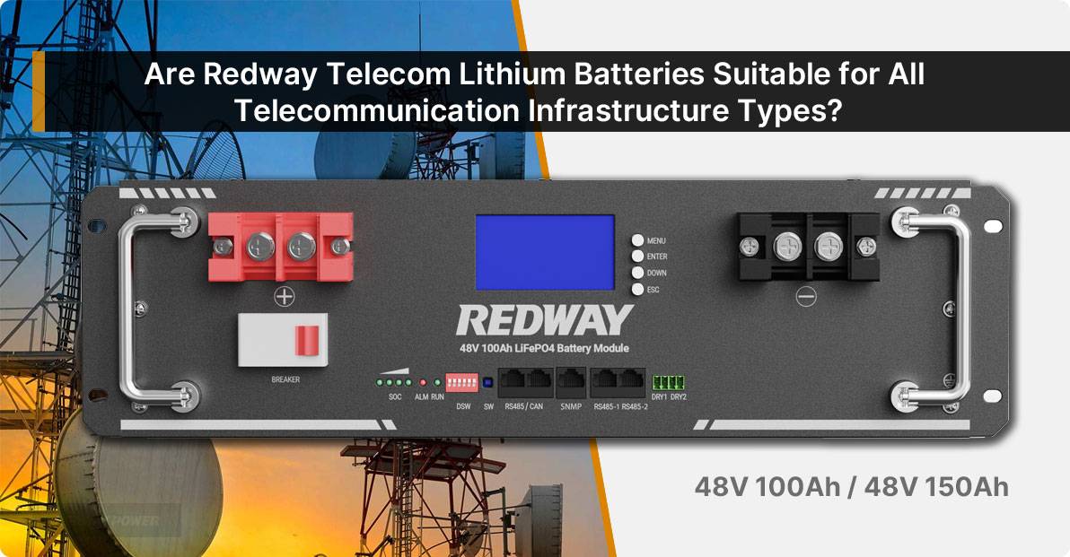 Are Redway Telecom Lithium Batteries Suitable for All Telecommunication Infrastructure Types?