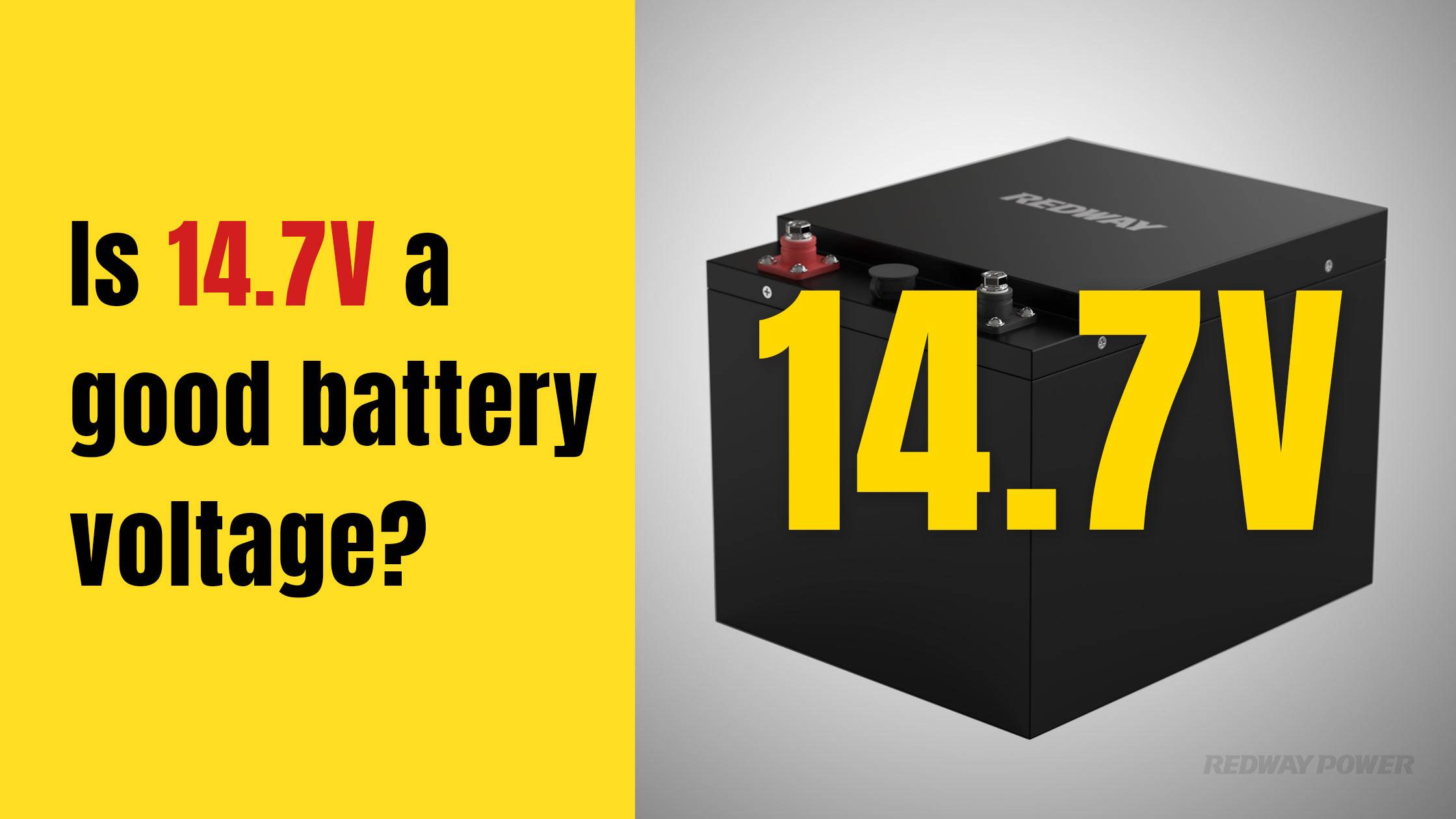 Is 14.7V a good battery voltage?