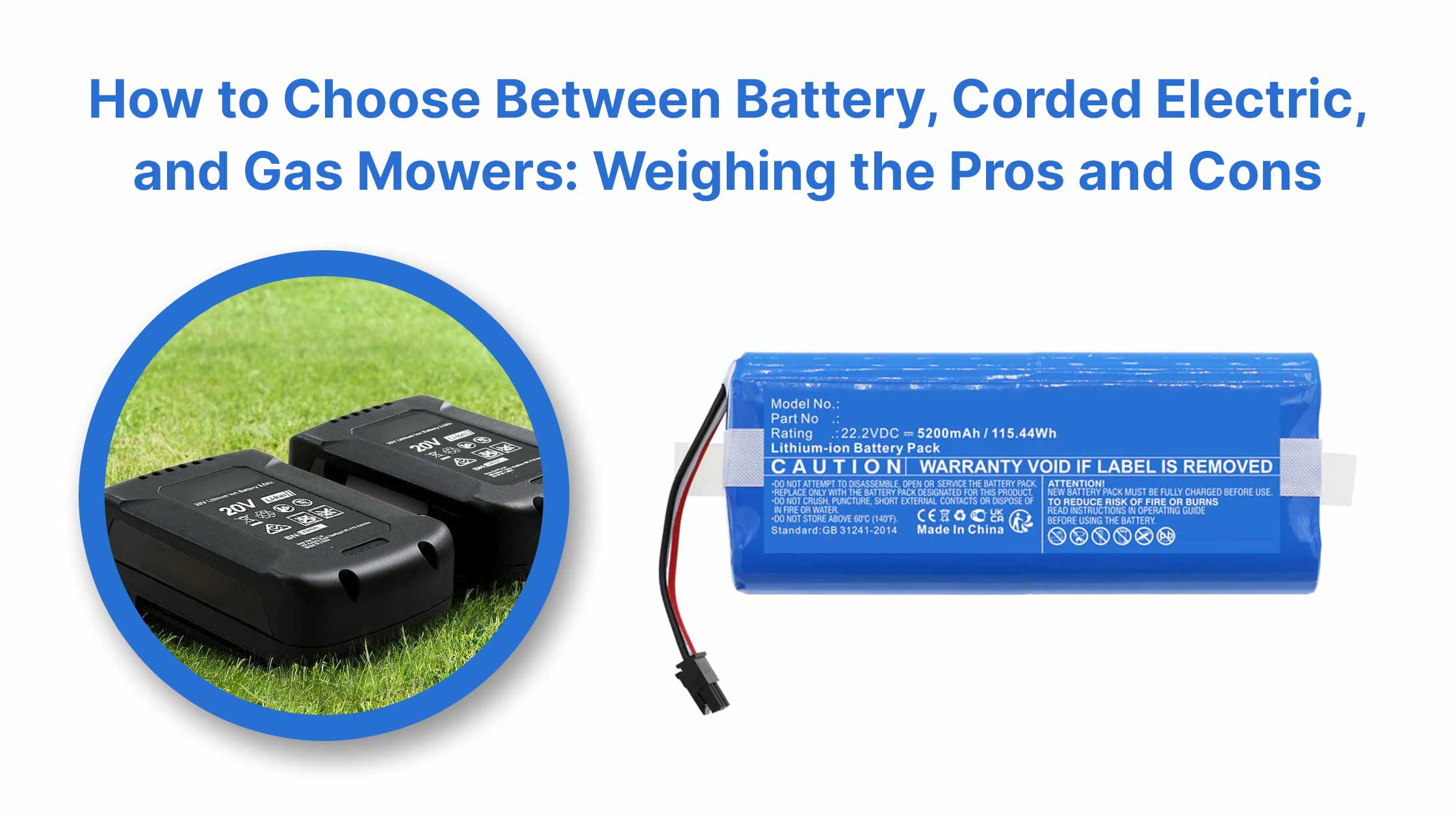lawn mower lithium battery factory redway, What Is The Problem With Battery-powered Mowers?
