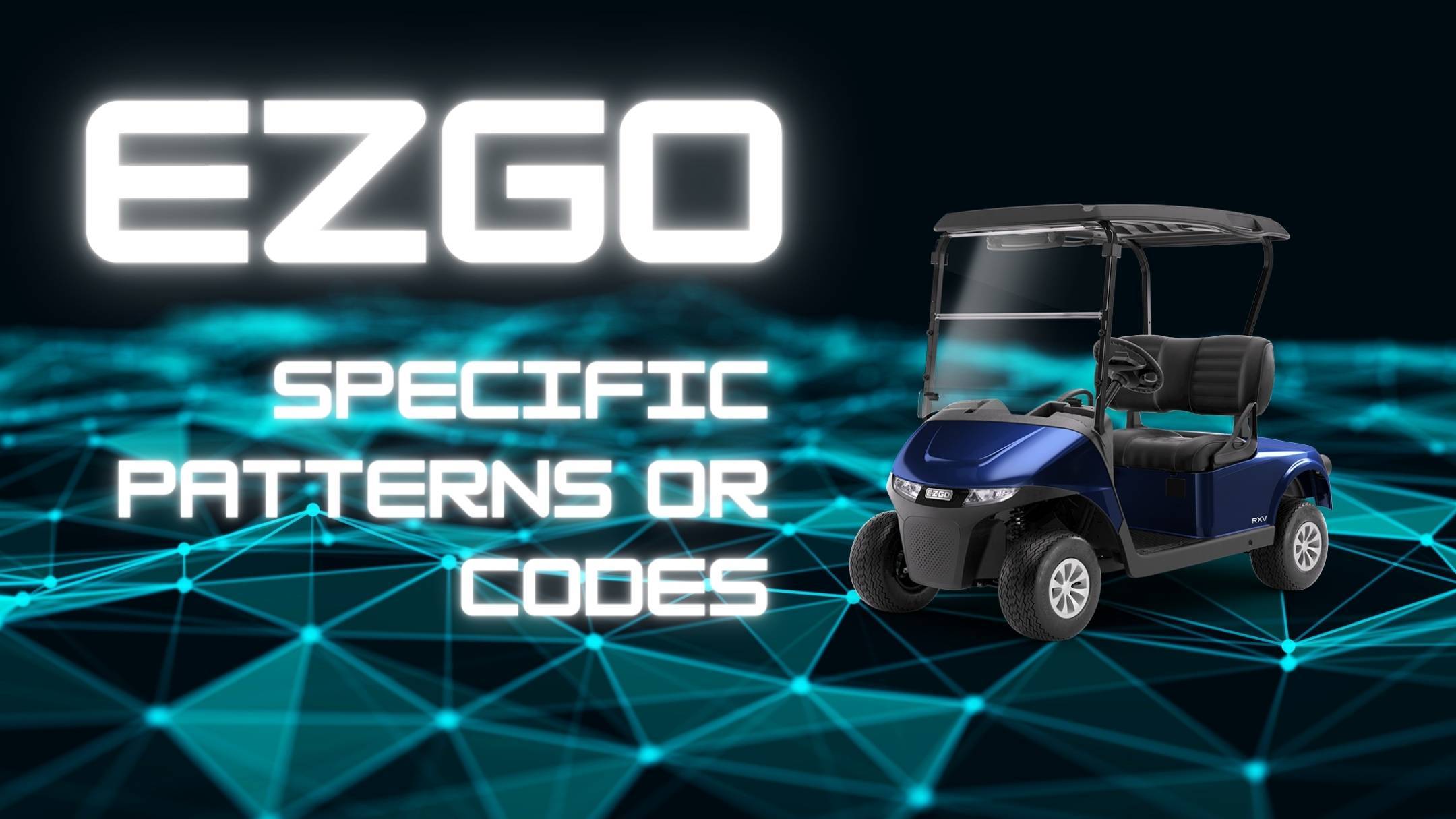 Are there any specific patterns or codes in the EZGO serial numbers that indicate the model