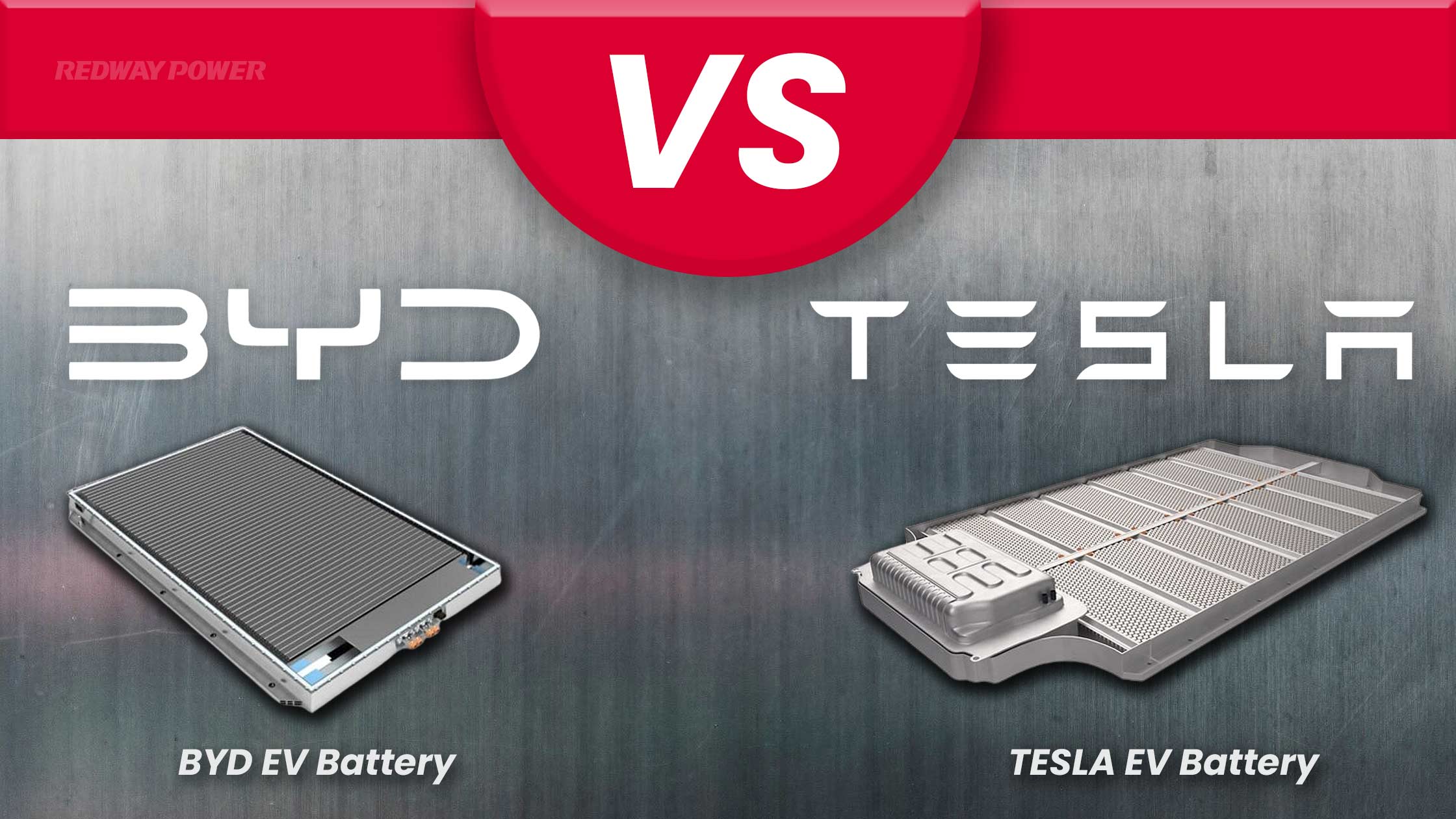 EV Batteries Comparison, BYD vs Tesla Motors - Redway Power™