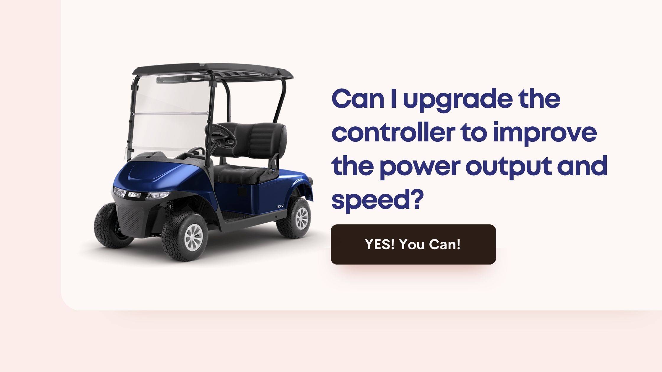 Can I upgrade the controller to improve the power output and speed? redway Increase the Speed of EZGO Golf Cart