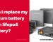 Can I replace my lithium ion battery with lifepo4 battery? 48v 100ah server rack battery redway