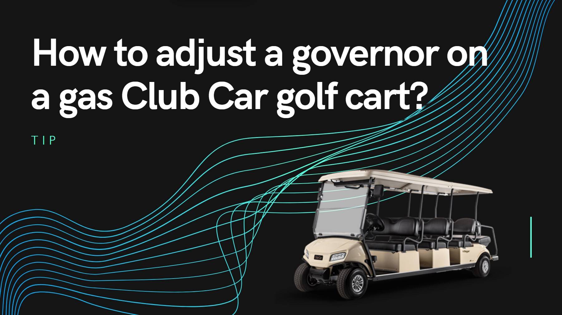 How to adjust a governor on a gas Club Car golf cart?