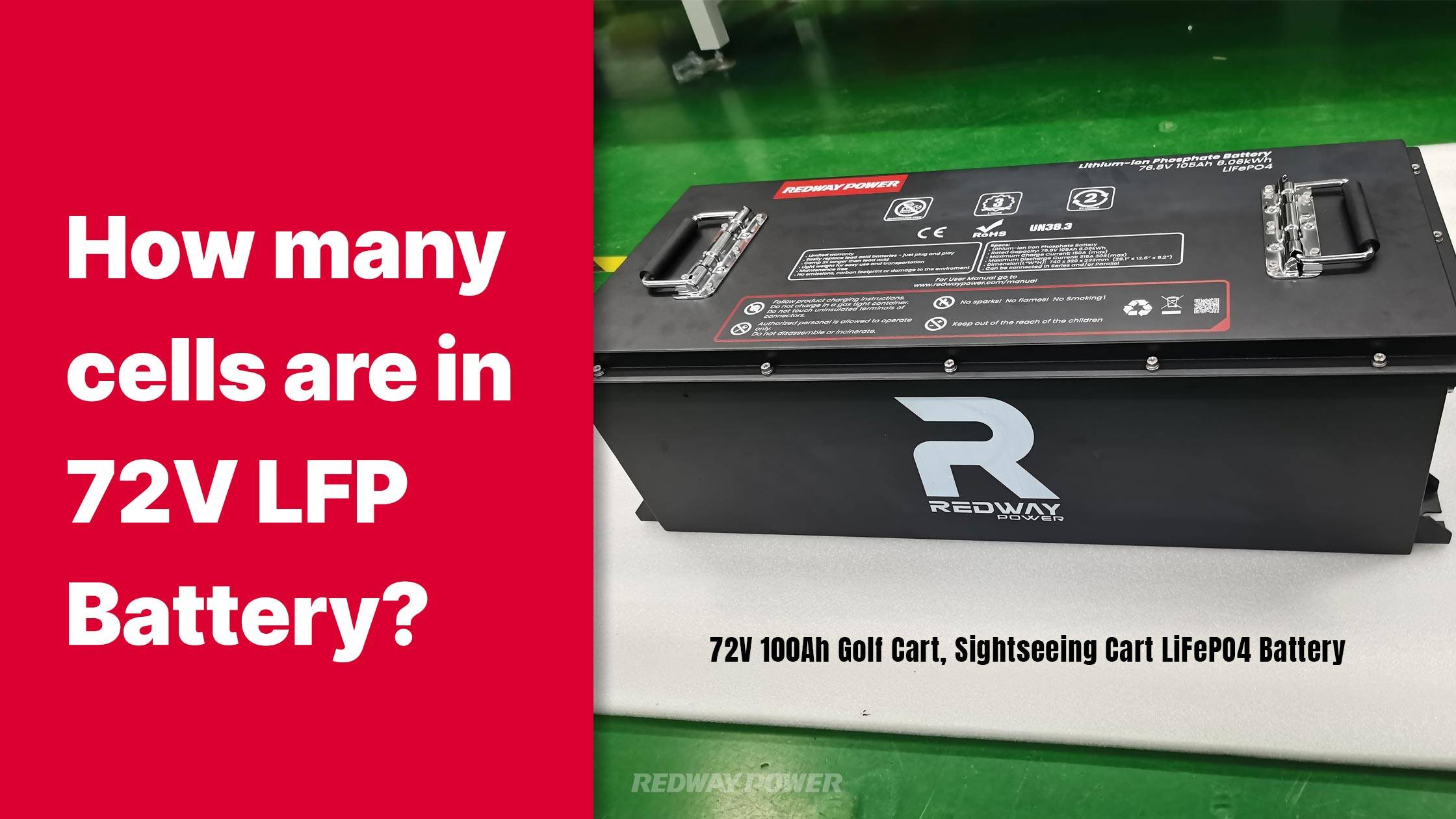 How many lithium cells are in 72V LiFePO4 72v 100ah golf cart battery, China 72V 100Ah LiFePO4 battery pack Factory
