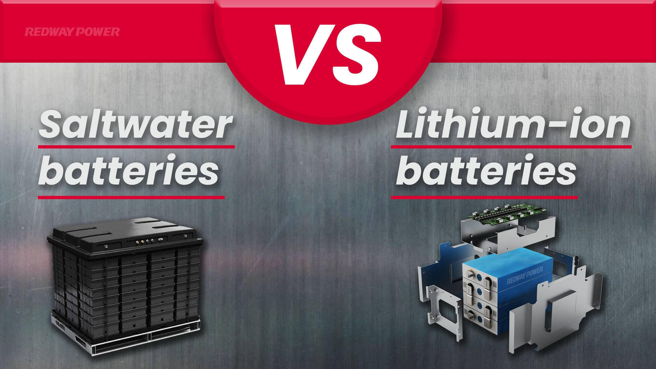 Saltwater batteries vs lithium-ion batteries