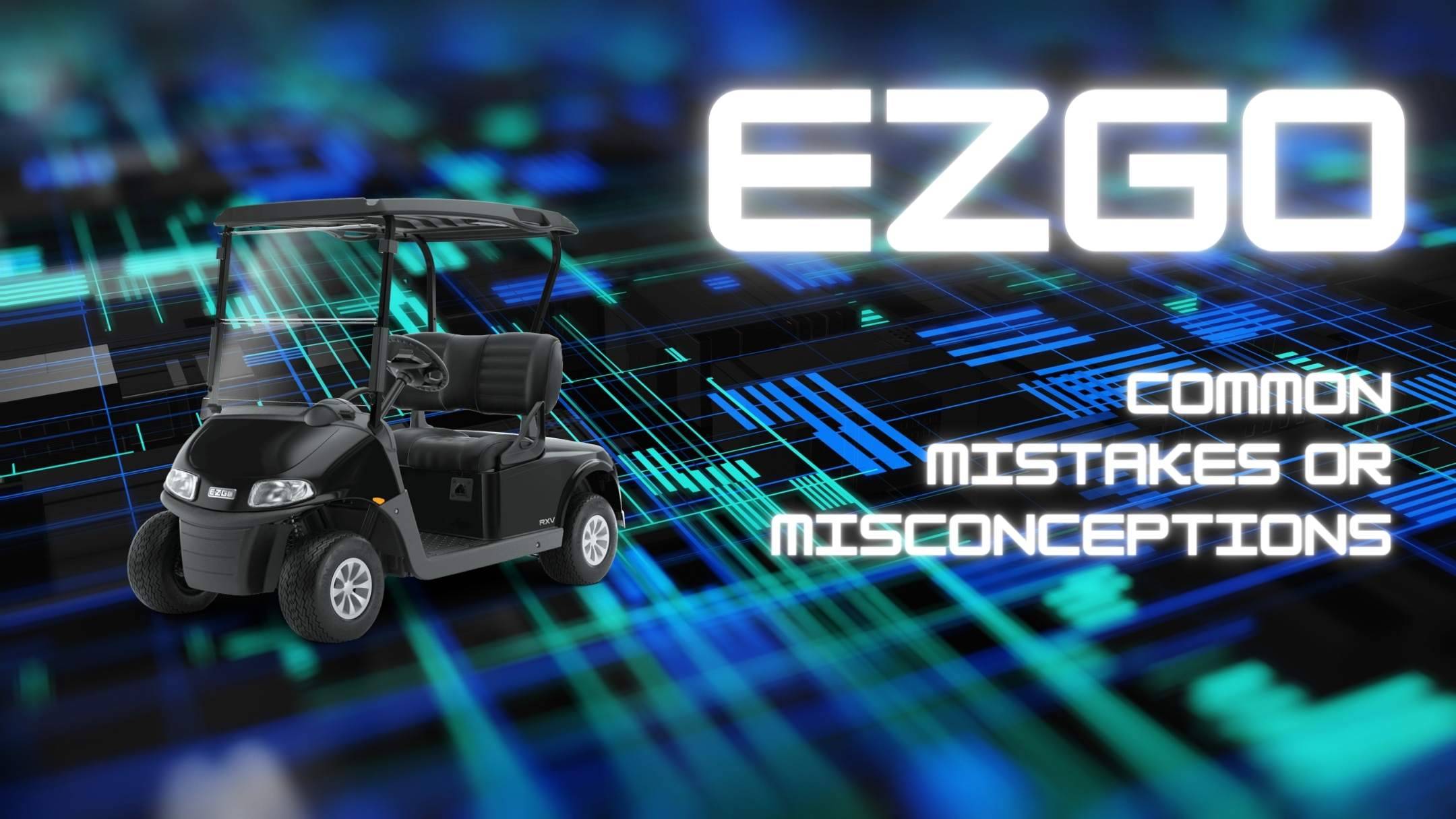 What are the common mistakes or misconceptions when trying to identify an EZGO golf cart