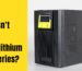 Why doesn't UPS use lithium batteries? redway