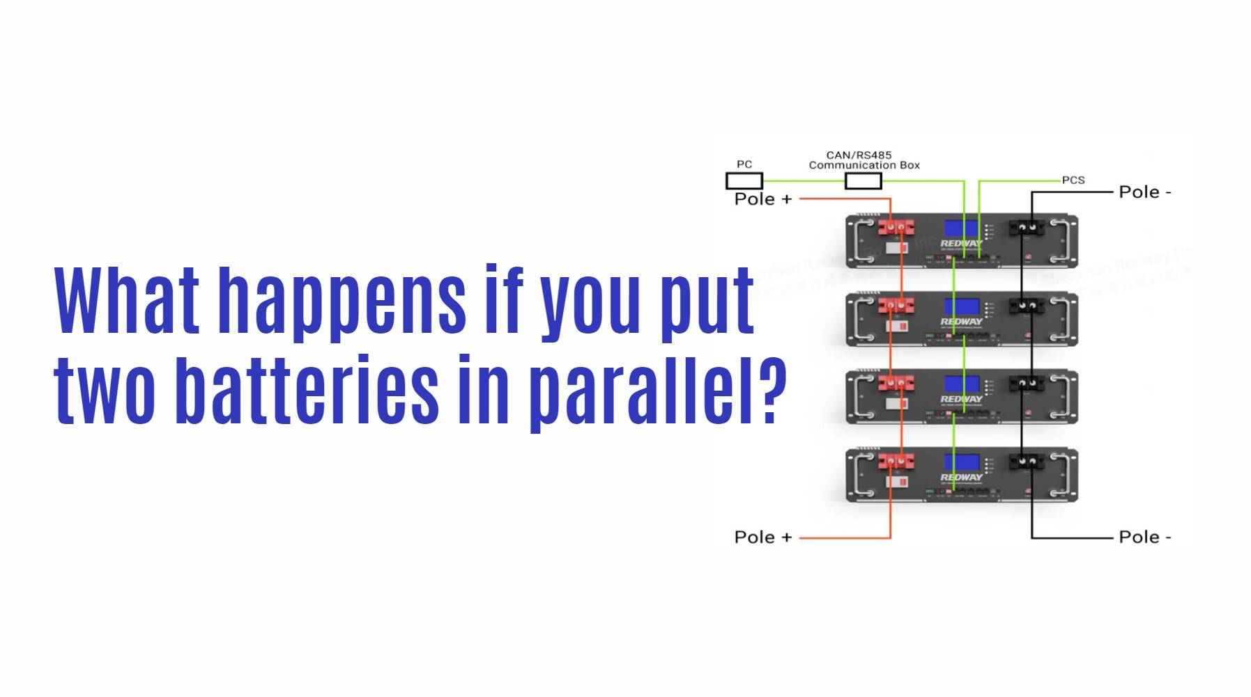 Was passiert, wenn Sie zwei Batterien parallel schalten?