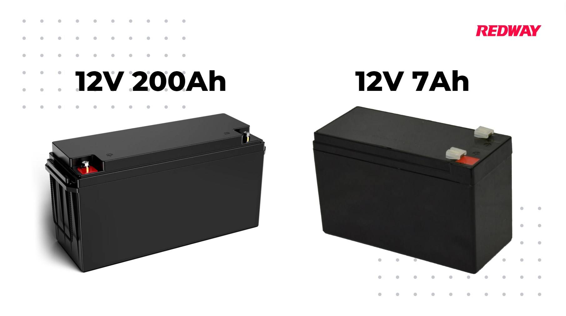 What are the two types of 12V batteries?