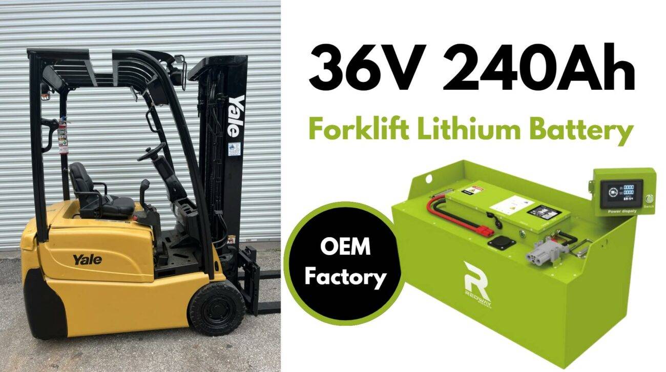 Best for Energy Efficiency, Redway 36V 240Ah Forklift Battery