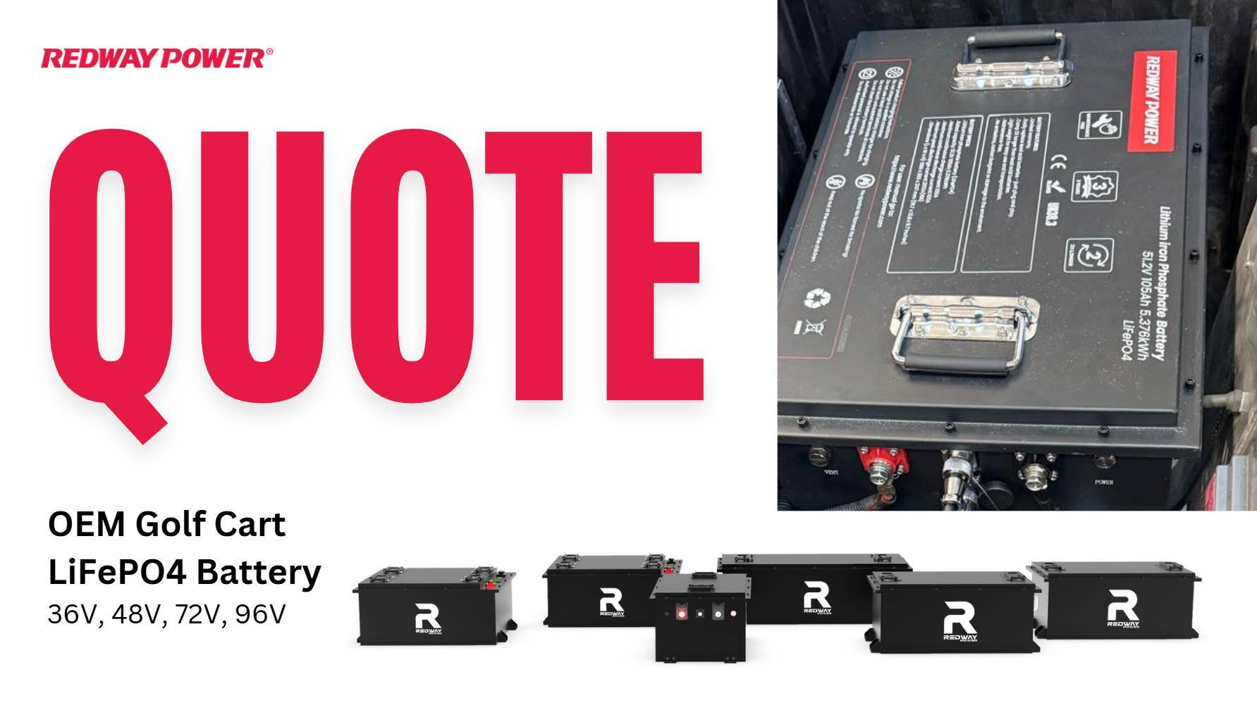 How to Get a Quote for LiFePO4 Golf Cart Batteries?