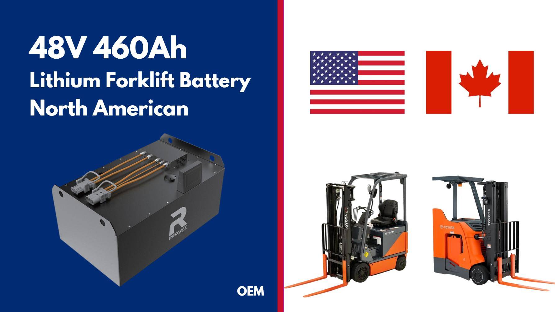 Best for North American Heavy-Duty, Redway 48V 460Ah Forklift Battery