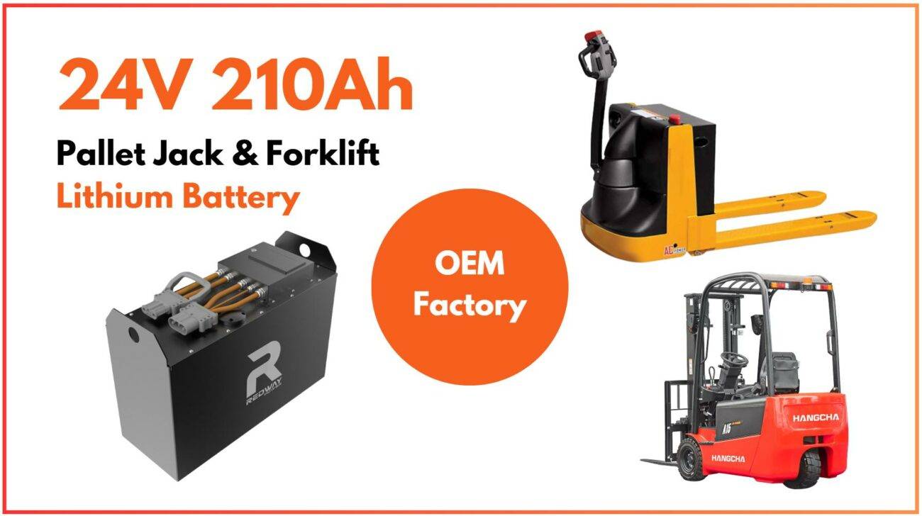 Best for Budget Startups, Redway 24V 210Ah Forklift Battery (Pallet Jack)