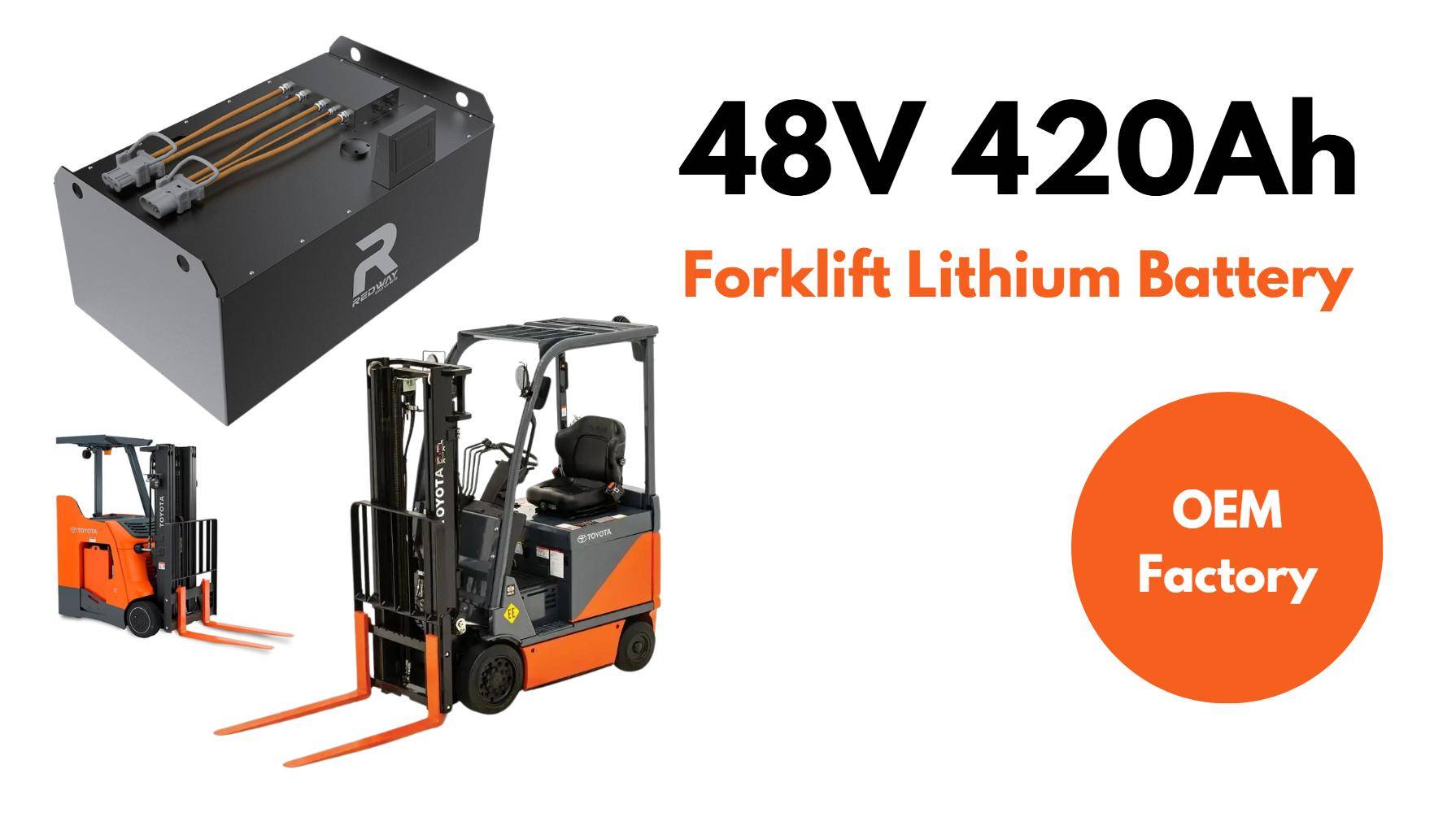 Best for Outdoor Logistics, Redway 48V 420Ah Forklift Lithium Battery